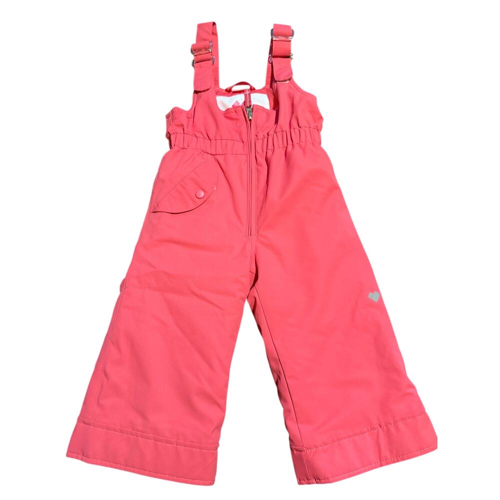 Obermeyer Kids Insulated Ski Snow Bib Pants, Pink, Winter Outdoors, Size 2T